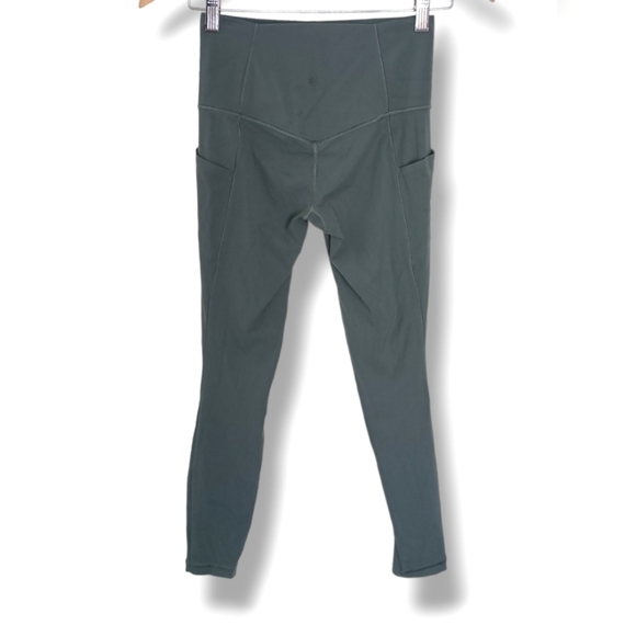 Athleta High Rise Salutation Leggings in Green - Picture 3 of 7